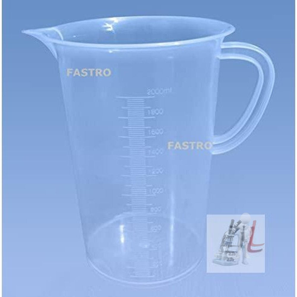 Plastic Measuring Jug 250ml & 2000ml Combo Pack (polylab) - Laboratorydeal