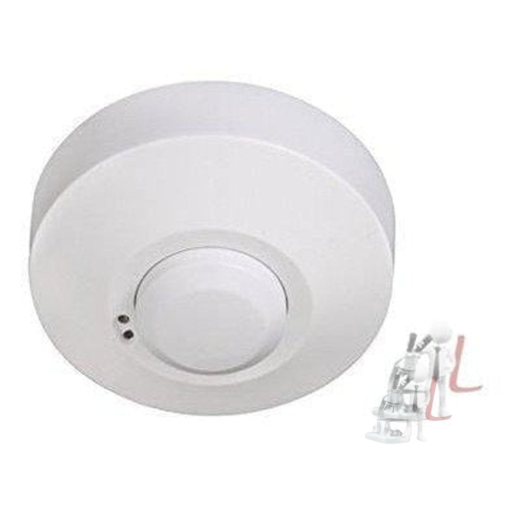 Plastic Microwave/Radar motion Sensor Occupancy Body Motion Detector (White) - Laboratorydeal