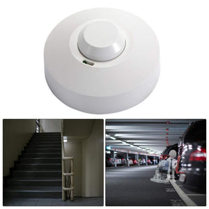 Plastic Microwave/Radar motion Sensor Occupancy Body Motion Detector (White) - Laboratorydeal