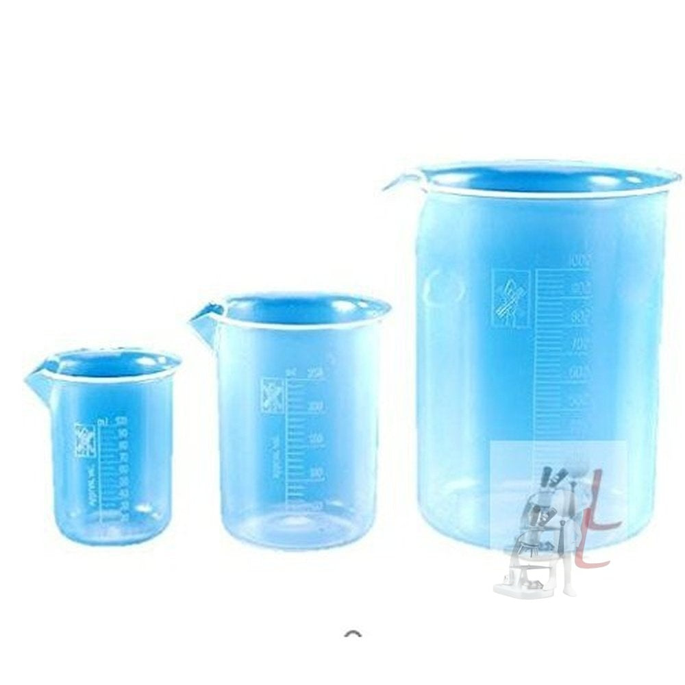 Polylab 1000 ml beaker , White (Pack Of 6) - Laboratorydeal