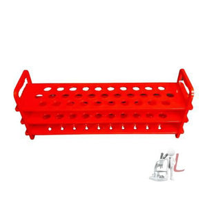 Polylab polypropylene Test tube stand 3 TIER: 13 mm X 31 Holes (Pack of 1) - Laboratorydeal
