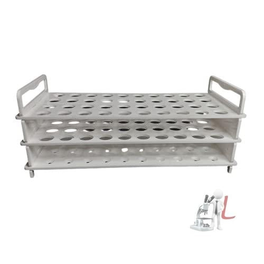 Polypropylene Test tube stand 3 TIER: 25 mm X 36 Holes - Laboratorydeal