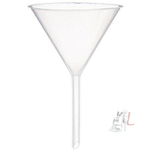 Polypropylene Funnel, 100mm Diameter long stem - Laboratorydeal