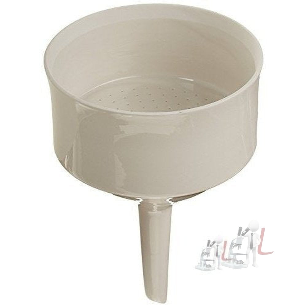 Porcelain Ceramic Buchner Funnel with Fixed Perforated Plate 6 Inch - Laboratorydeal