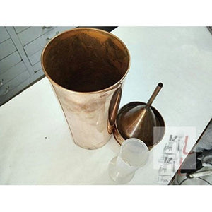 Rain Gauge Copper with Measuring Cylinder - Laboratorydeal