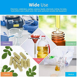 SPYLX Borosilicate Glass Funnel 3 inches 75mm for Laboratory Use Borosilicate Glassware for Bottle Hot Oil or Liquid Chemicals Solutions - Pack of 1 - Laboratorydeal