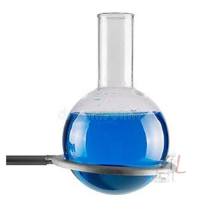 SPYLX Long Neck Round Bottom Boiling Flask - Made of Heavy Borosilicate Glass 2000 ml - Laboratorydeal