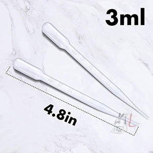 SPYLX Plastic Beaker Set, 5 Sizes Low Form Measuring Graduated Beakers in 500 ml, 250 ml, 100 ml, 50 ml, 25 ml for Laboratory, & Science Experiments with 5 Plastic Droppers in 3 ml - Laboratorydeal