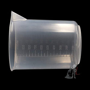 Plastic Beaker Set, 6 Sizes 25ml 50ml 100ml 250ml 500ml 1000ml, 2pcs for Each Size Graduated Clear Measuring Cup Pack of 12 pcs - Laboratorydeal