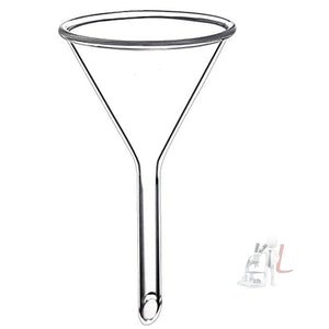 Scifa Borosilicate Glass Funnel 3 inches 75mm for Laboratory Use Borosilicate Glassware for Bottle Hot Oil or Liquid Chemicals Solutions - Pack of 1 - Laboratorydeal