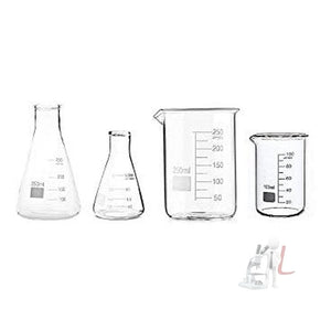 Scifa Glass Beakers 100ml, 250ml & Conical Flask 100ml, 250ml Borosilicate Glass With Marking - Laboratorydeal