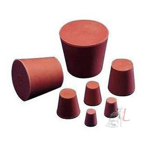 Scifa High Quality Borosilicate 3.3 Glass Beakers - 100 ml, 250 ml and Conical - 100 ml, 250 ml with Rubber Cork & Graduation Marks, Pack of 4 - Laboratorydeal