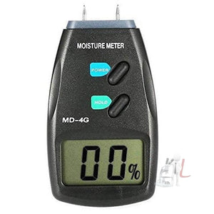 Scifa MD-4G 4 Pins Wood Moisture Meter Humidity Tester, Digital LCD, Black-