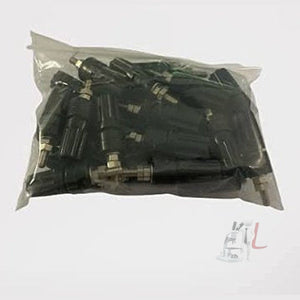 Scifa TERMINAL 4 mm BLACK (ABS PLASTIC) pk. of 25 pcs-