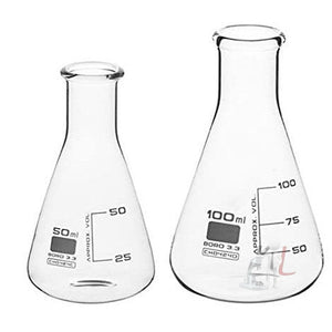 Scifa High Quality Borosilicate 3.3 Glass Beakers - Beakers - 100 ml, 250 ml, 500 ml, 1000 ml with Graduation Marks, Pack of 4 - Laboratorydeal