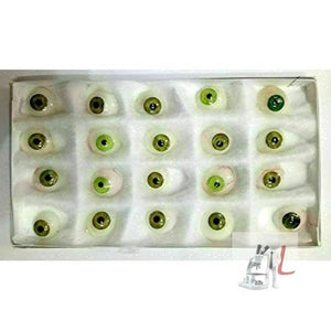 Scifa Prosthetic Eyes Artificial Eyes Green Natural Colors 25 Pcs Set-