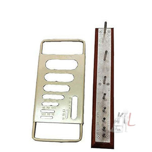 Scifa Gauge with Length Gauge Flakiness of Aggregate to check flakiness index and elongation index-