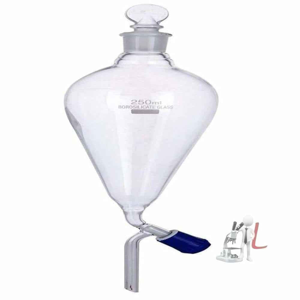 Separating Funnels With PTFE Stopper - Laboratorydeal