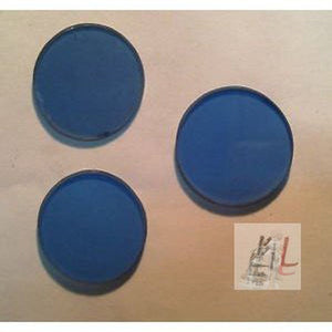 Set of 2 Blue & Frosted Filter dia 32mm for Biology Compound Microscope - Laboratorydeal