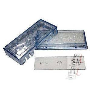 Stage Micrometer Scale, Horizontal Slide 0.01mm-100 division (Pack of 2) - Laboratorydeal