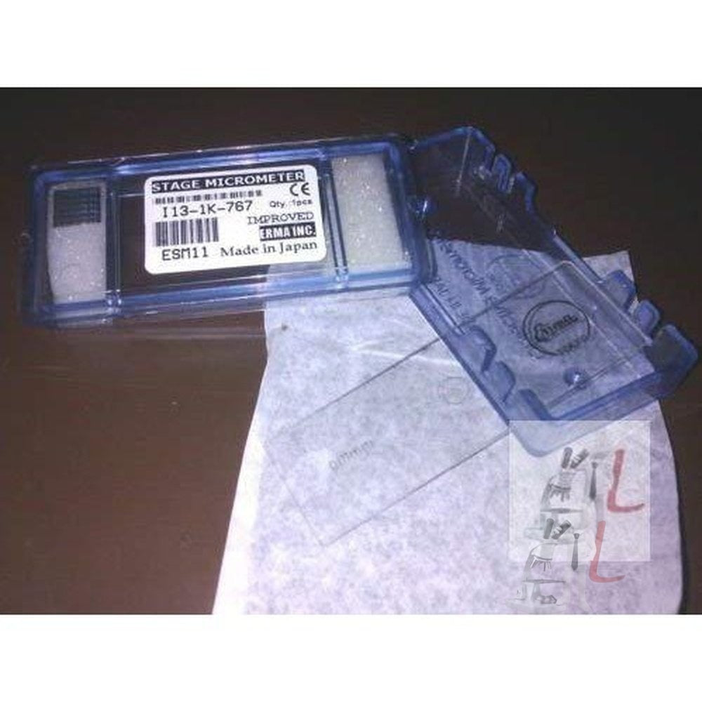 Stage Micrometer Scale, Horizontal Slide 0.01mm-100 division (Pack of 2) - Laboratorydeal