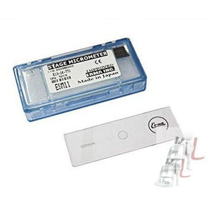 Stage Micrometer Scale, Horizontal Slide 0.01mm-100 division (Pack of 2) - Laboratorydeal