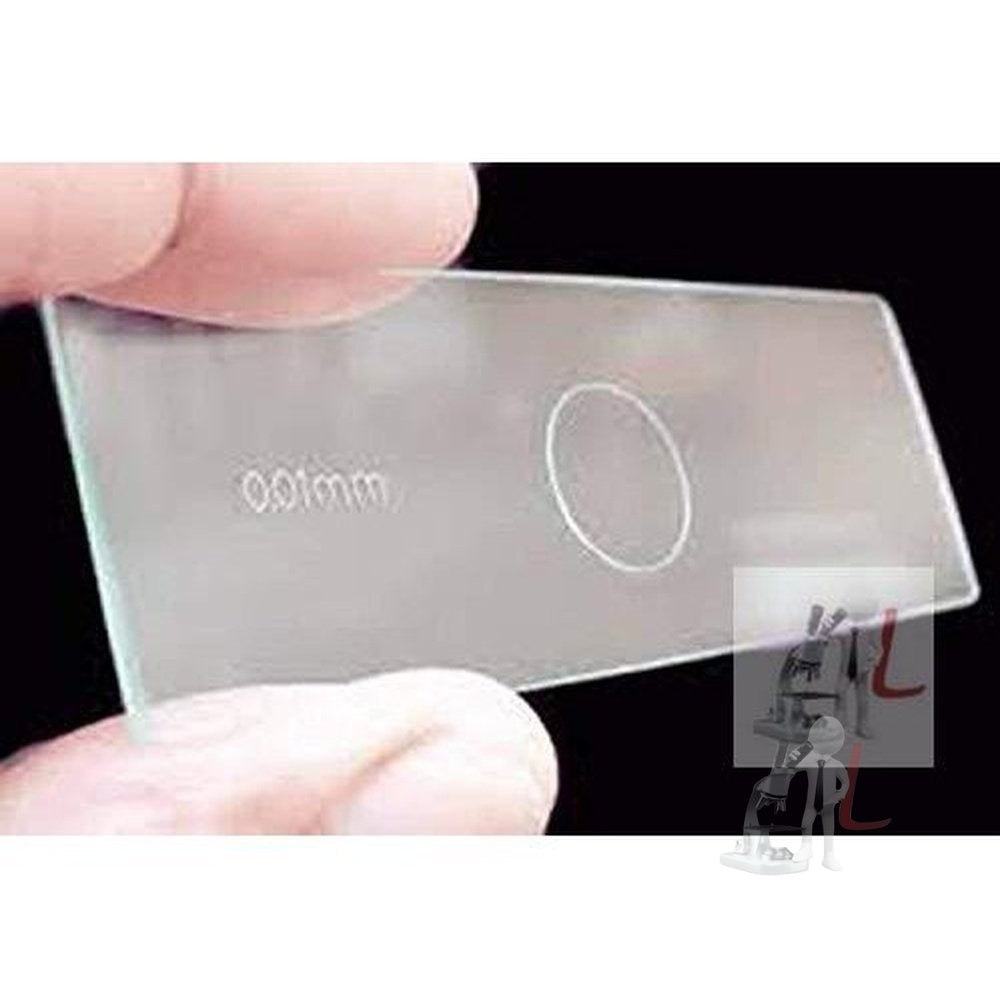 Stage Micrometer Scale, Horizontal Slide 0.01mm-100 division (Pack of 2) - Laboratorydeal