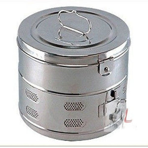 Stainless Steel Seamless Dressing Drum (11x9 Inches) - Laboratorydeal