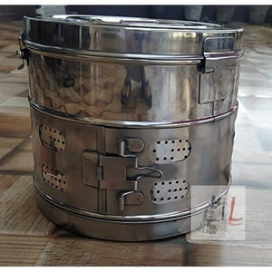 Stainless Steel Seamless Dressing Drum (11x9 Inches) - Laboratorydeal