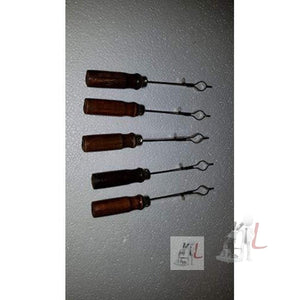 Test Tube Holder with wooden handle for holding test tubes in labs and industries (pack of 5) - Laboratorydeal