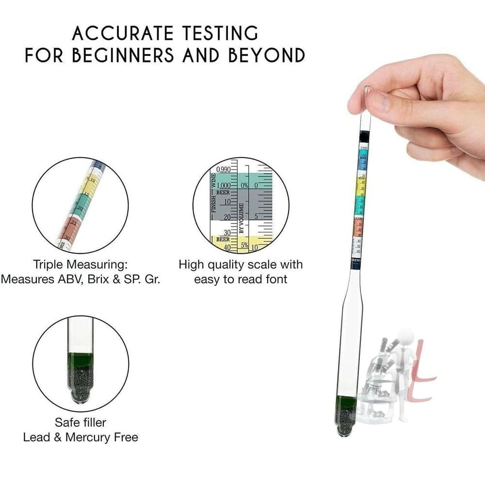 Triple Scale Hydrometer - Laboratorydeal