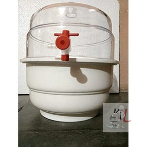 Vaccum dessicator 200mm ID Polycarbonate All clear with PTFE stopcock - Laboratorydeal