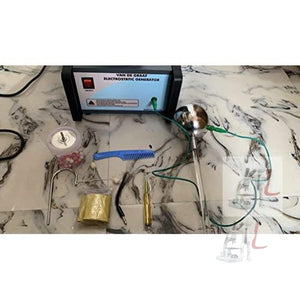 Vandegraff Generator motor driven acrylic tube with 200mm (8") Dome polished aluminum removable sphere - Laboratorydeal