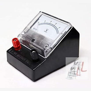 WKM Analog DC Voltmeter 10/ Volt Ammeter 500 MA/Galvanometer 30-0-30 Volt for Lab Desk - Pack of 3 - Laboratorydeal