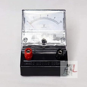 WKM Analog DC Voltmeter 10/ Volt Ammeter 500 MA/Galvanometer 30-0-30 Volt for Lab Desk - Pack of 3 - Laboratorydeal