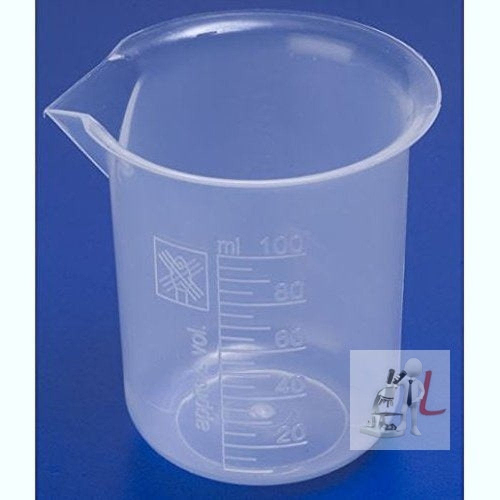 WKM Beaker 100ml Pack of 12 Polypropylene - Laboratorydeal