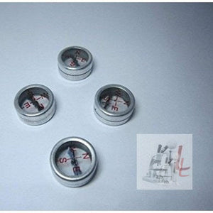 WKM Magnetic Compass Both Side Glass (Pack of 6) (Size 20mm/2cm) - Laboratorydeal