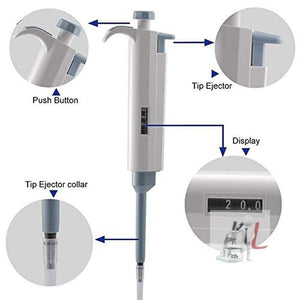 WKM Micropipette Variable Range 2-20 μl with calibration report - Laboratorydeal