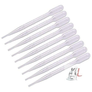 WKM Transfer Pipette Dropper 3ml Measuring Pipettor Disposable Graduated Pipette Liquid Pasteur Pipette (Pack of 50) - Laboratorydeal