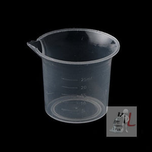 Beaker 25ml Pack of 12 Polypropylene - Laboratorydeal
