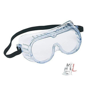 WKM Safety Goggle Polycarbonate, Light Weight, Chemical Resistant, Anti-Fogging Goggles, With Universal Fitting - Pack of 10 - Laboratorydeal