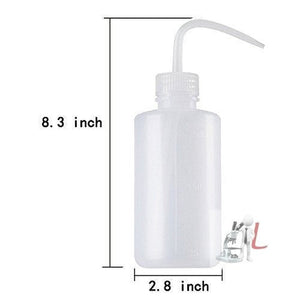Wash Bottle, Clear Visual Design (16oz / 500ml) - Laboratorydeal