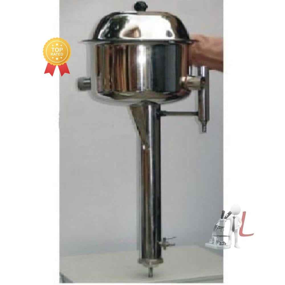 Water Distillation Unit for Laboratory, Steel Body, 4 Litres - Laboratorydeal