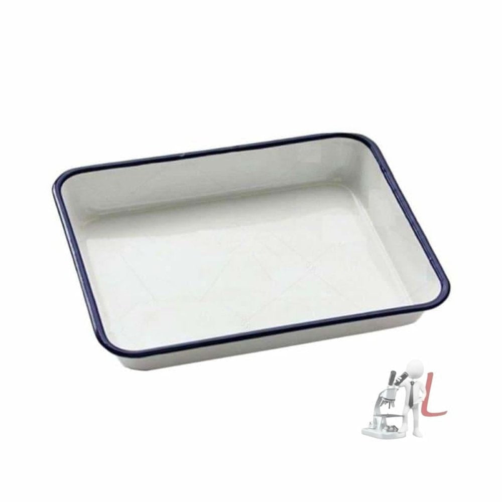 White Enamel Surgical Trays 6x8 inch by labpro - Laboratorydeal