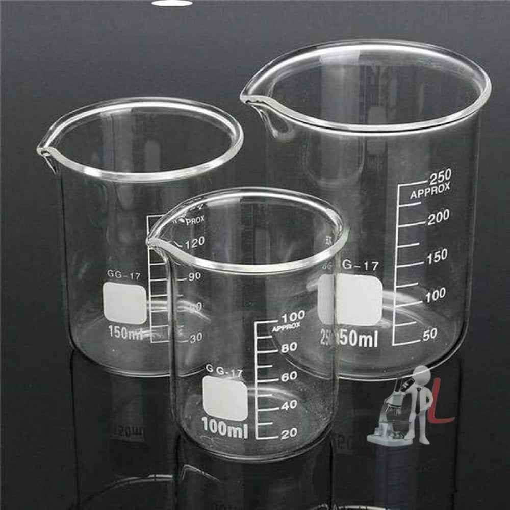 laboratory Beaker (Set Of 18), 100Ml , 250 Ml , 500Ml - Laboratorydeal