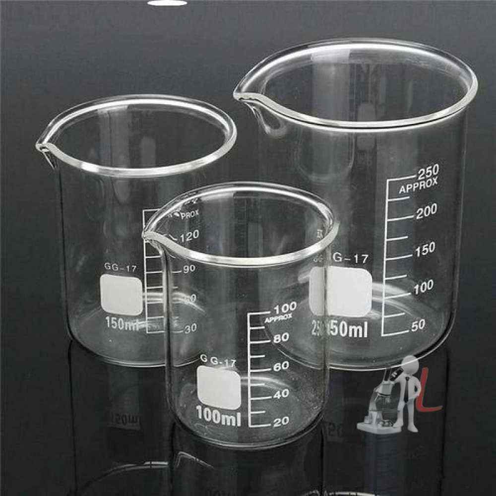 laboratory Beaker (Set Of 36), 100Ml , 250 Ml , 500Ml - Laboratorydeal