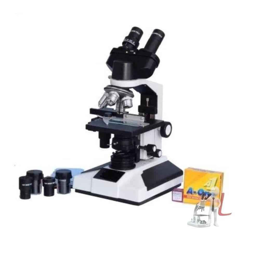 laboratory  Binocular Research Microscope - Laboratorydeal