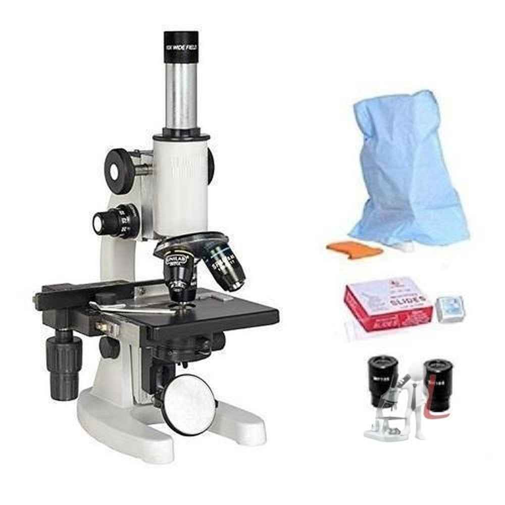 laboratory medical Microscope with plan Slide Box 50 - Laboratorydeal