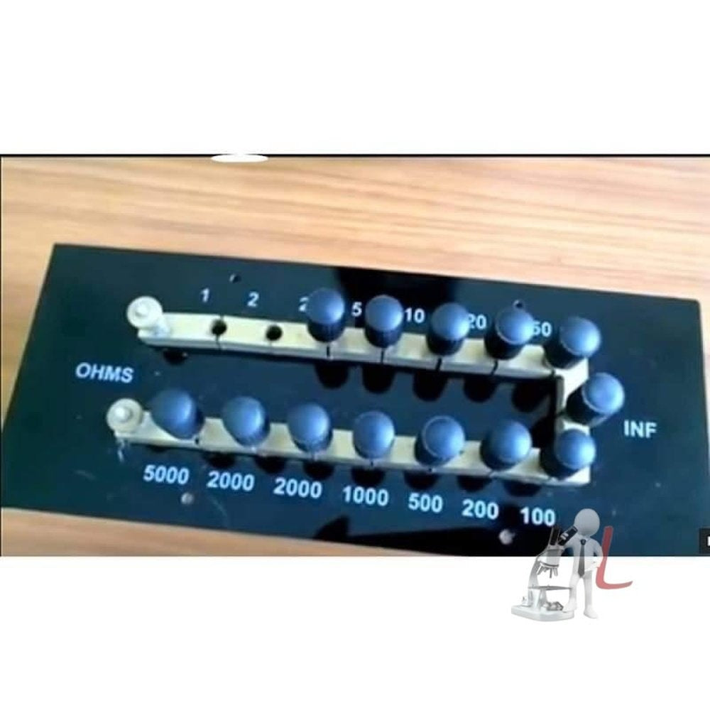 labpro Resistance Box Plug Type Range 1-5000 Ohms Export Quality - Laboratorydeal