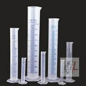 plastic graduated cylinder flask set, (10ml + 25 ml + 50 ml + 100 ml + 250 ml .one each) - Laboratorydeal